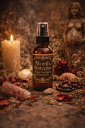 Sacred Womb Protector Spray is a spiritually crafted to support energetic cleansing, grounding, and sacred feminine protection. Infused with intentional botanicals and sacred elements, this veil was crafted for moments when the spirit seeks restoration, peace, and energetic covering.
Use During :
*womb healing rituals, sacred baths, energy cleaning after intercourse(before, after)Mist gently around lower abdomen, body, linens

Crafted intentionally for protection, remembrance, and sacred restoration
